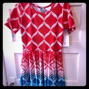 Lularoe Amelia Watercolor NWT M